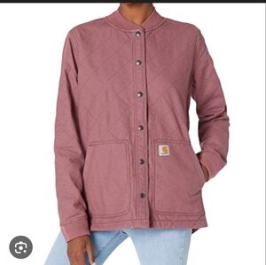 Carhartt | Women's Quilted Fleece Lined Jacket Pink Mauve Dusty Rose Size M